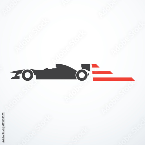 Formula race car icon