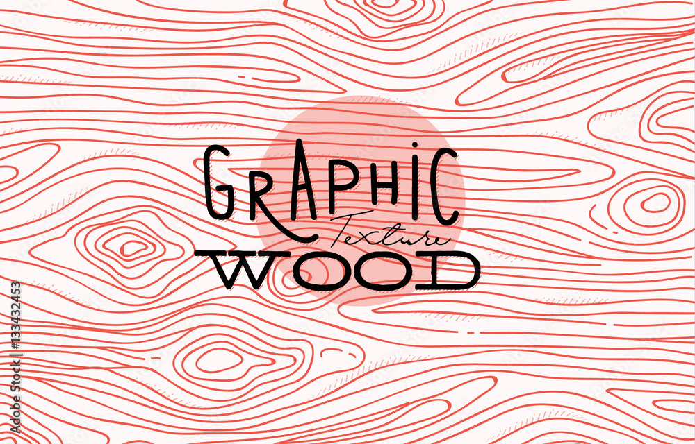 Graphic wood texture