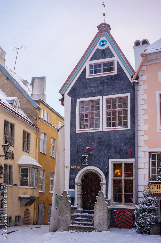 One of the many medieval houses in the old town of Tallinn - Vana Tallinn
