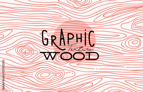 Graphic wood texture