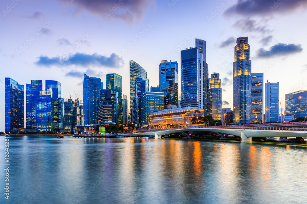 Fototapeta premium Miasto Singapur, Singapur.