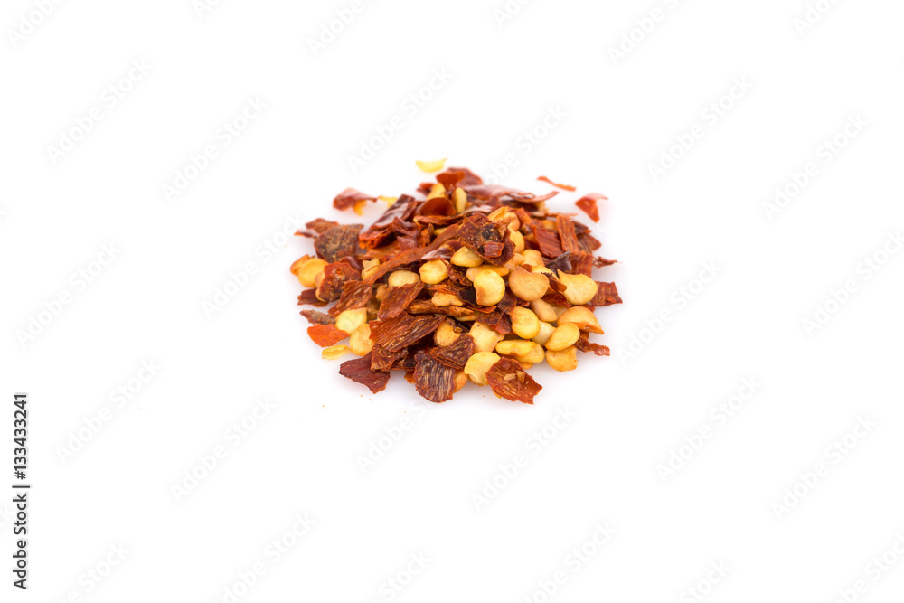 Pile of a crushed red pepper Pile of a crushed red pepper