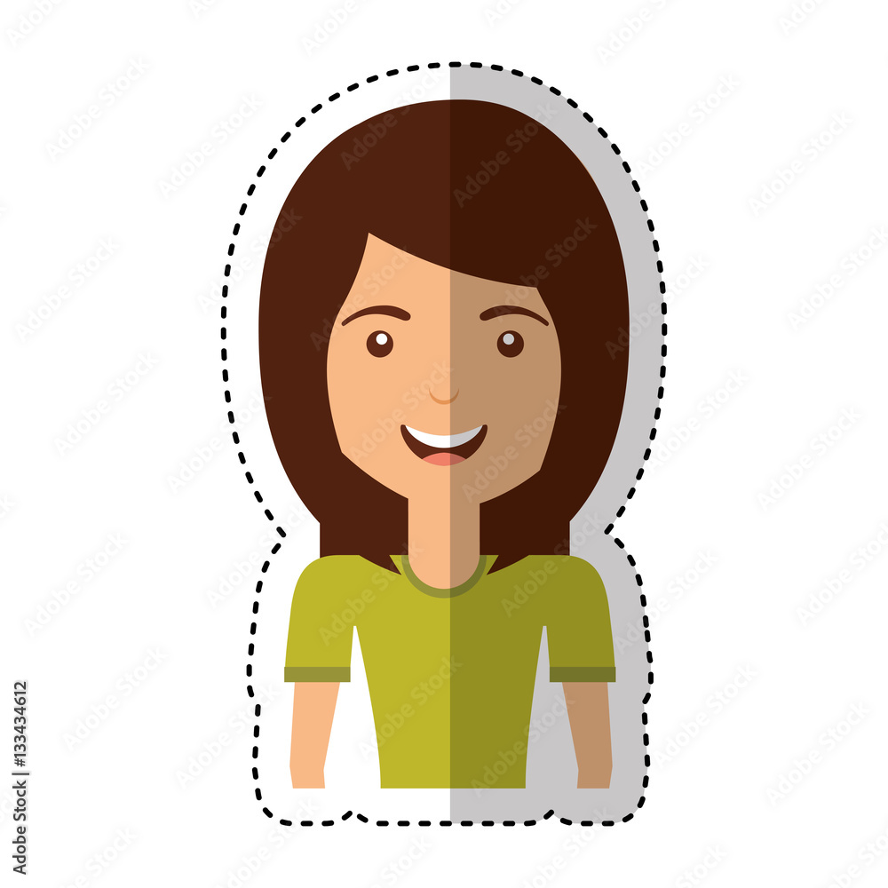 young woman casual style vector illustration design young woman casual style vector illustration design