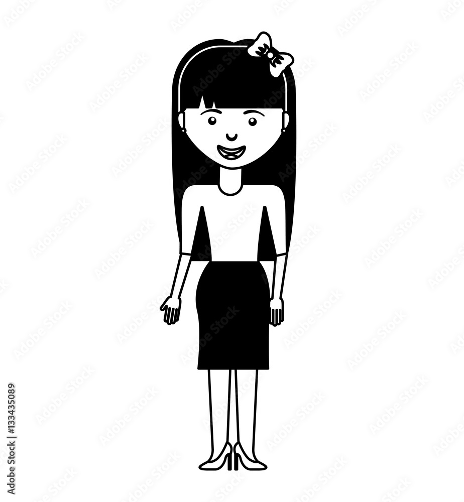 young woman casual style vector illustration design young woman casual style vector illustration design