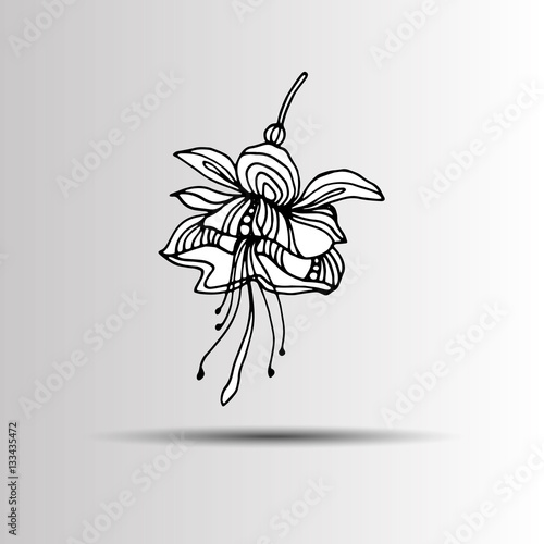 flower art illustration pattern bloom beauty green