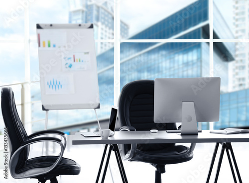 Modern office interior and ...