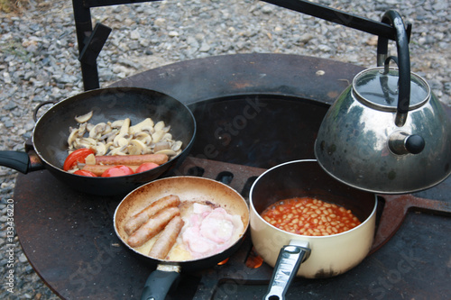 Cooking on Camp Fire