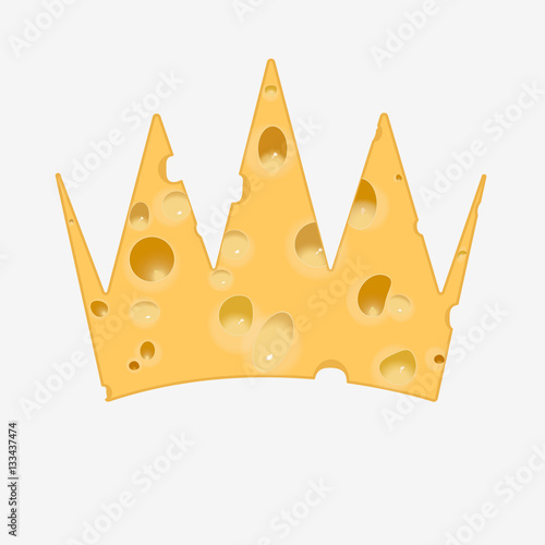 Golden crown of cheese