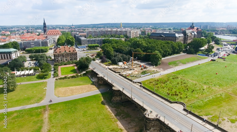 Dresden Neustadt aerial view