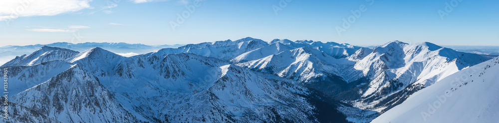 Panorama West Tatras, Poland, Kasprowy Wierch Panorama West Tatras, Poland, Kasprowy Wierch