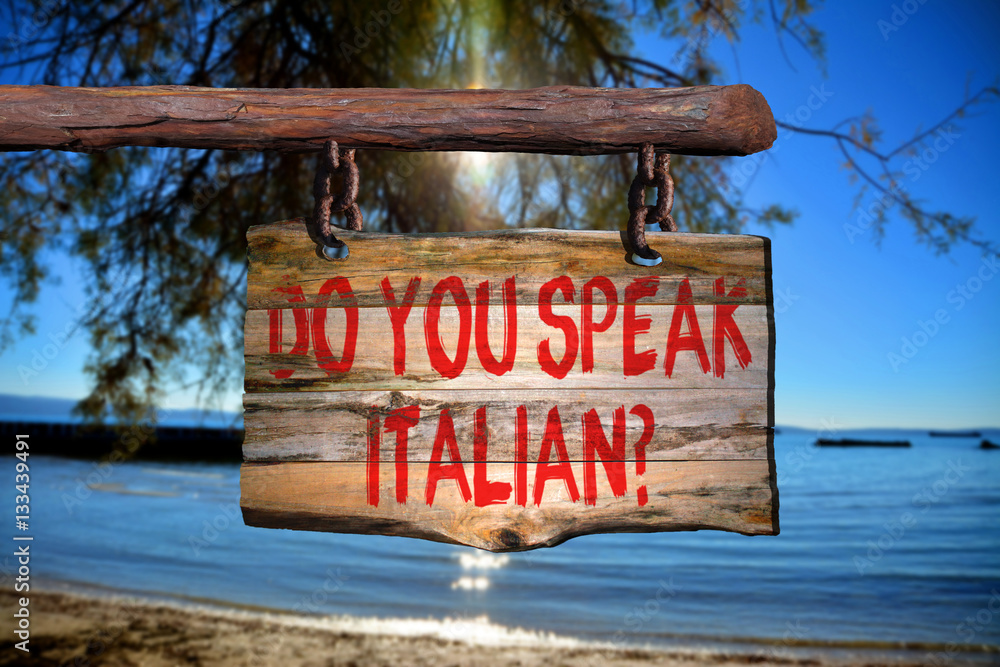 Fototapeta premium Do you speak italian?
