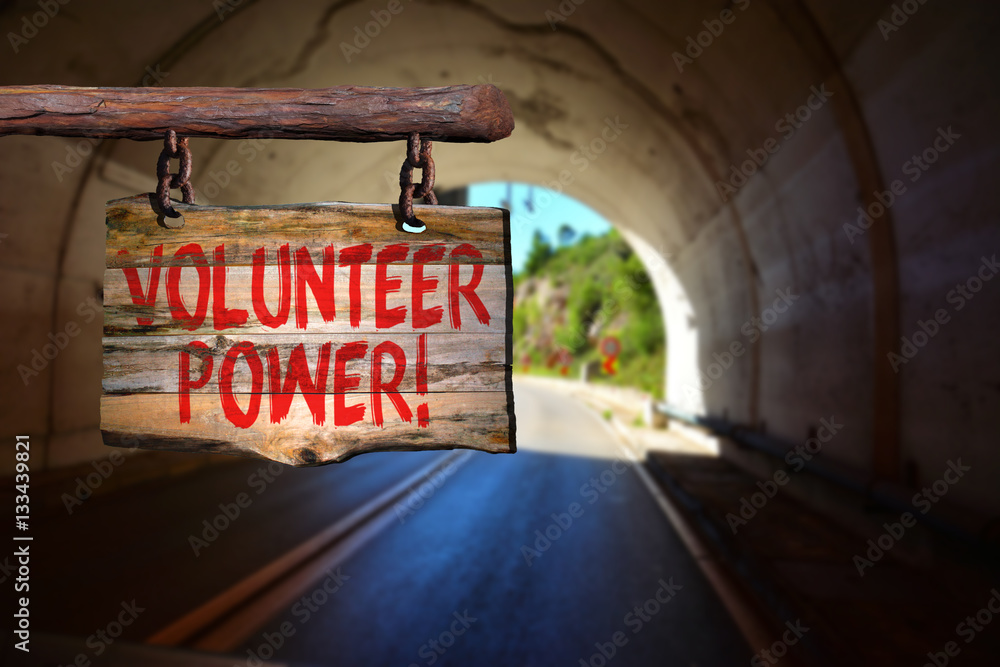 Obraz premium Volunteer power!