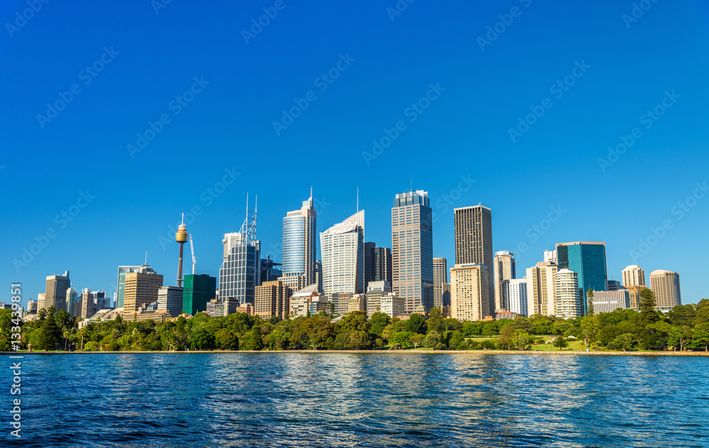 Obraz premium Skyline centralnej dzielnicy biznesowej Sydney - Australia
