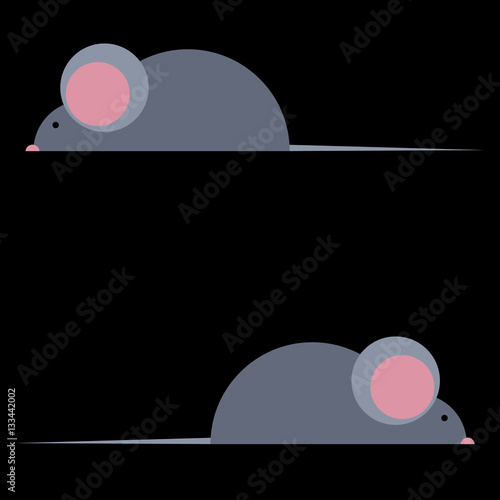 vector mouse illustration rat gnawing loves cheese 