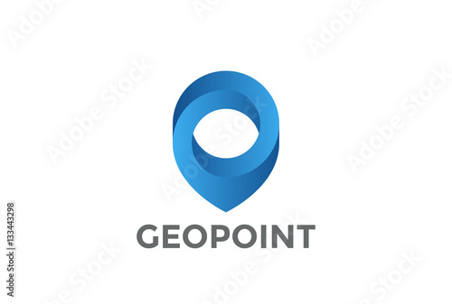 Geo Map Point Location Logo Pin City locator Gps navigation icon