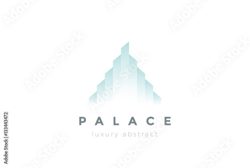 Real Estate Logo design Skyscrapers. Realty Construction icon