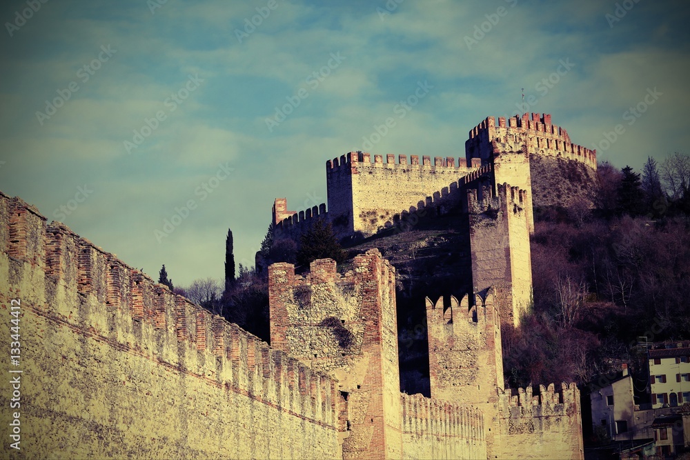 Very Ancient Castle Soave ancient medieval prison in the Provinc