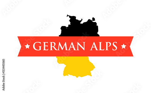 Flag of Germany with Captio...
