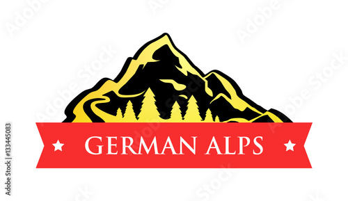 Vector Logo of German Alps