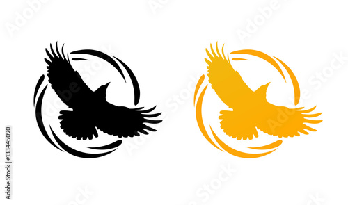 Round Logos with Raven