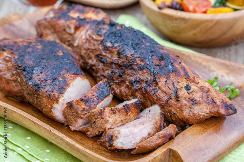 Foto Grilled pork tenderloin