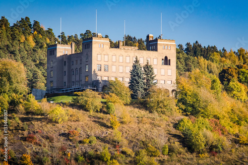 Photography castle prison jail old in nature trees