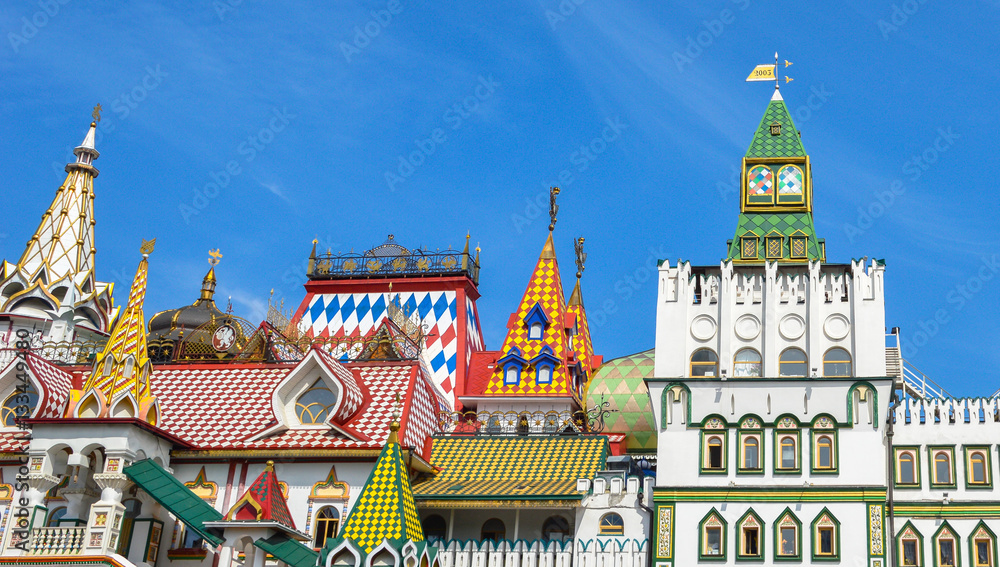 Cultural-entertainment center - Kremlin in Izmailovo district of Moscow, Russia Cultural-entertainment center - Kremlin in Izmailovo district of Moscow, Russia