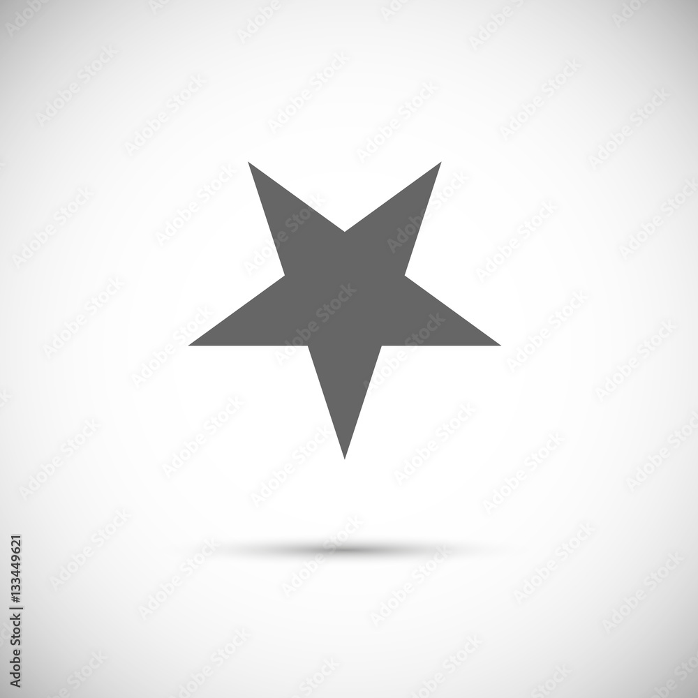 Classic star. Vector icon Classic star. Vector icon
