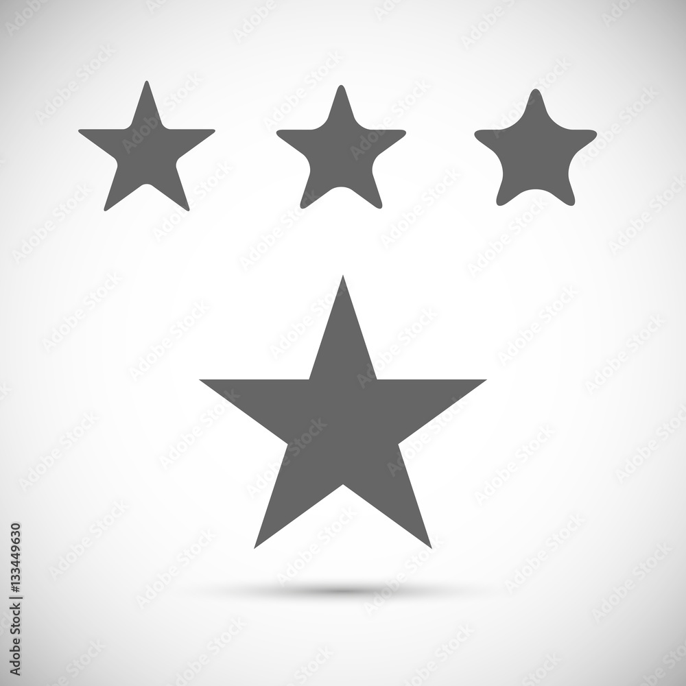 Classic star. Vector icon Classic star. Vector icon