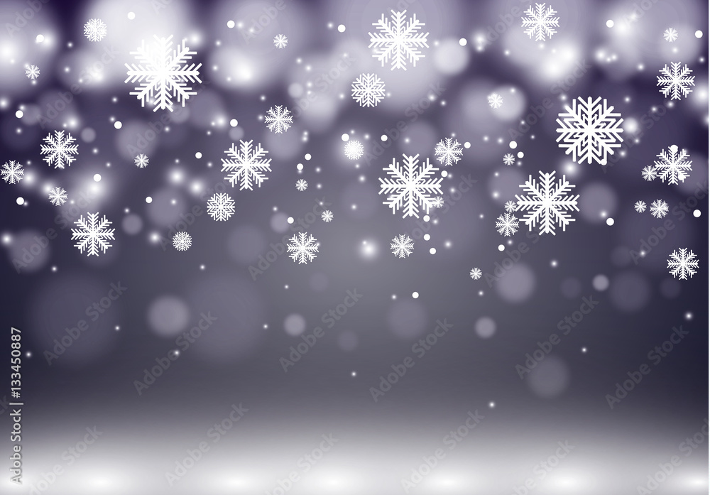 Falling snow on a transparent background. Vector illustration 10 EPS. Abstract snowflake background. Fall of snow. Falling snow on a transparent background. Vector illustration 10 EPS. Abstract snowflake background. Fall of snow.