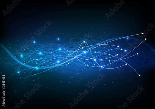 vector background abstract technology communication data Science