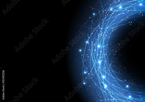 vector background abstract technology communication data Science
