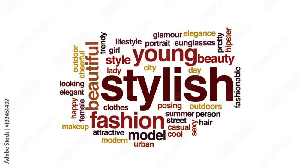Stylish animated word cloud, text design animation. Stylish animated word cloud, text design animation.