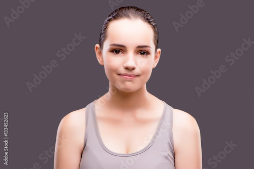 Young girl in sports concept