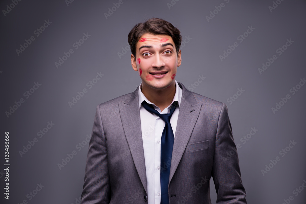 Man in funny romantic concept Man in funny romantic concept