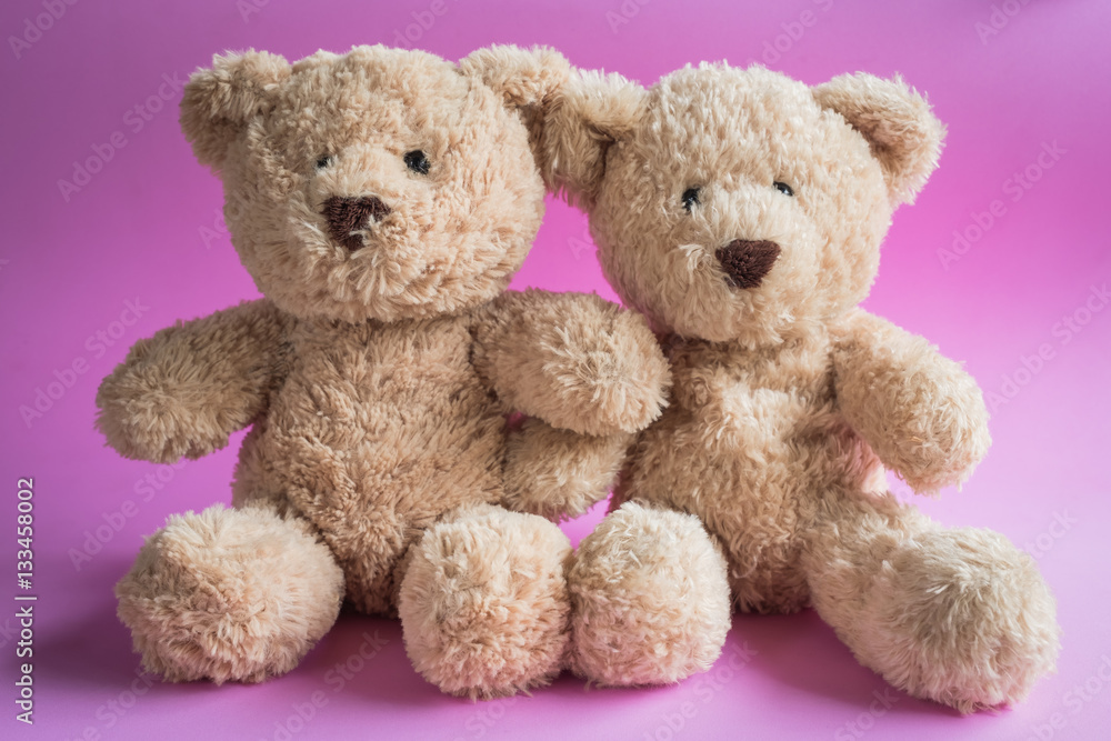 teddy bear on a plain colored background teddy bear on a plain colored background