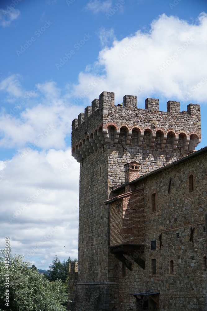 Tuscan inspired Castle Turret in Napa Valley , California