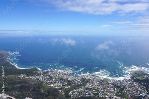 scenic landscape of Camp bay, Cape town, South Africa