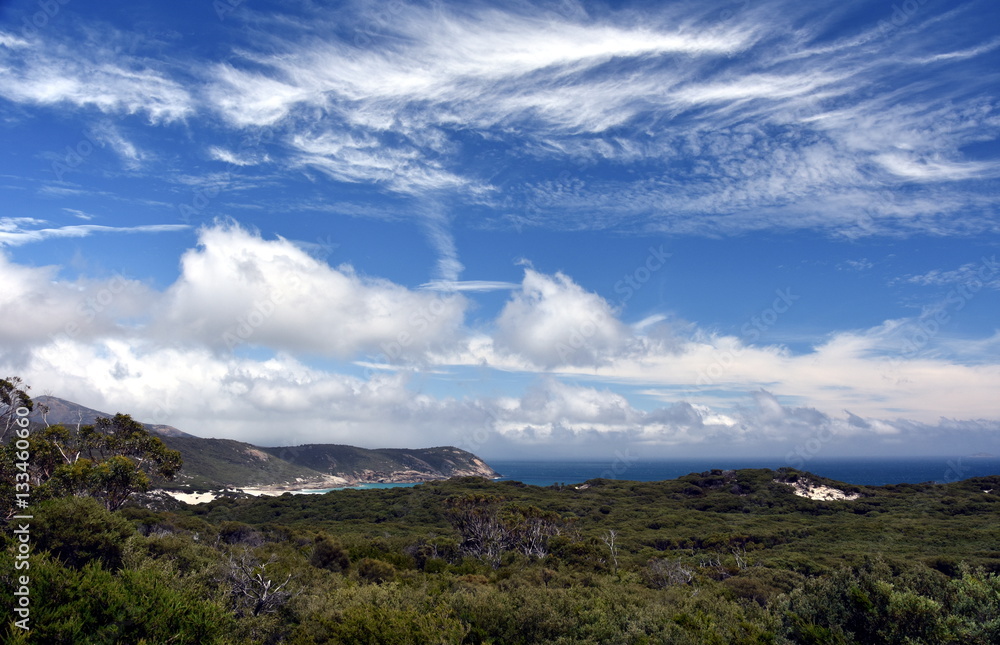 Scenic view in the Wilsons Promontory Natural Park, Victoria, Australia