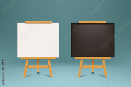 wooden blackboards set