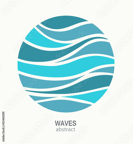 Water Wave Logo abstract design