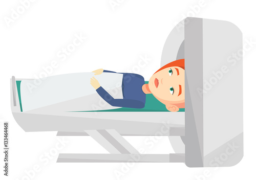 Magnetic resonance imaging vector illustration.