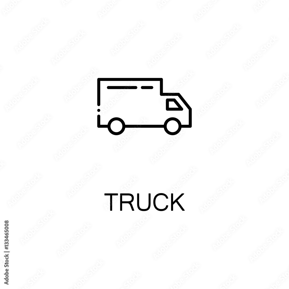 Truck line icon Truck line icon