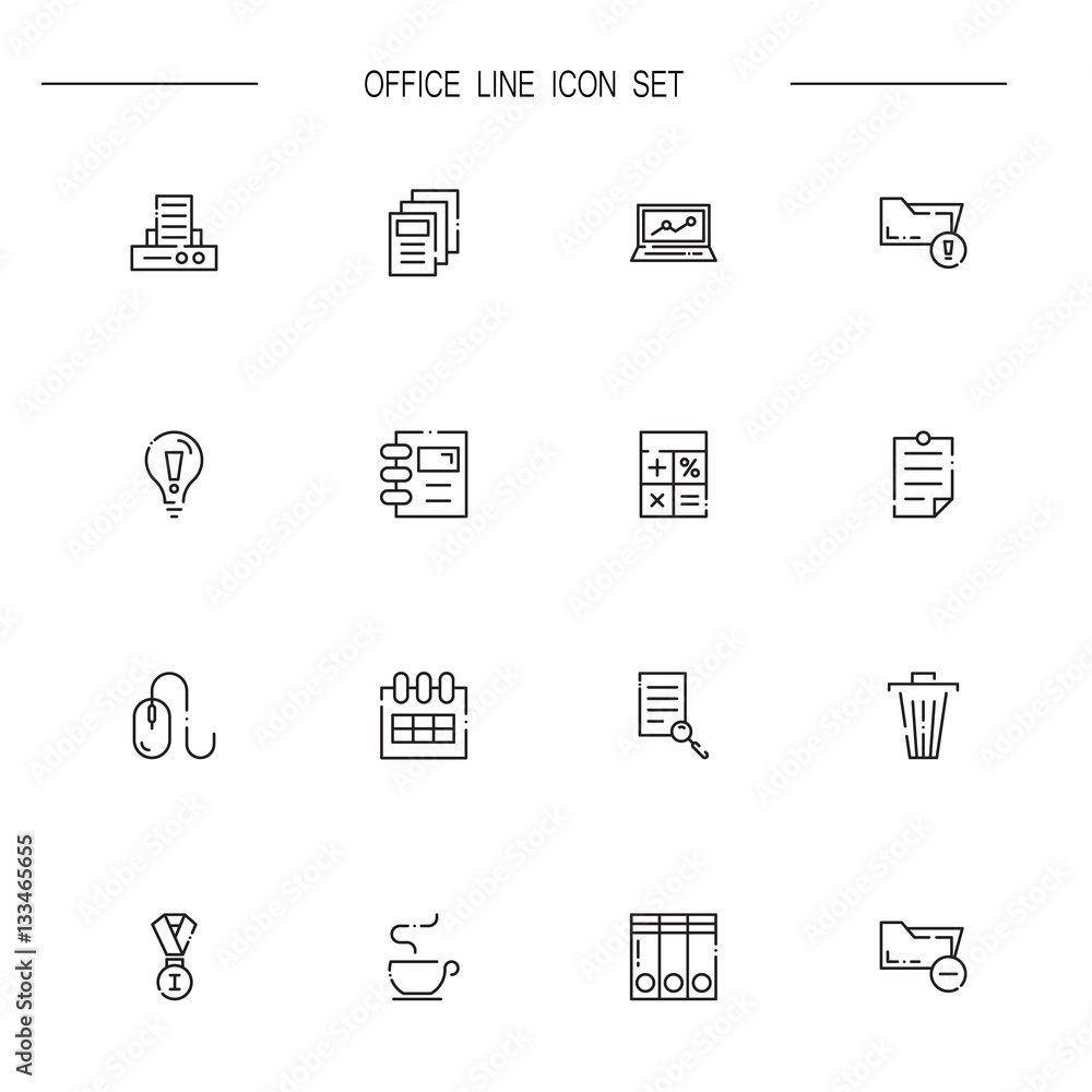 Office icon set Office icon set