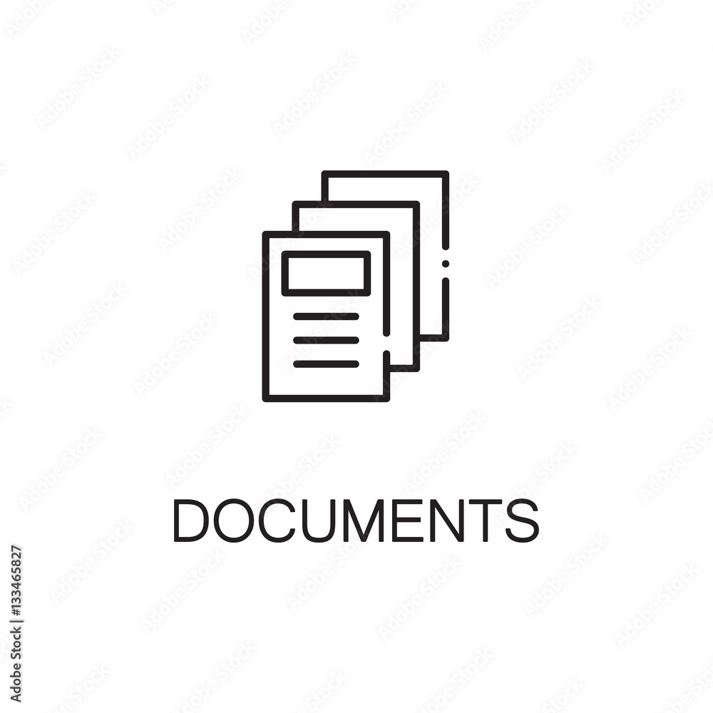 Documents line icon Documents line icon