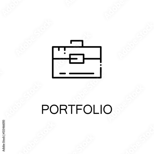 Portfolio line icon