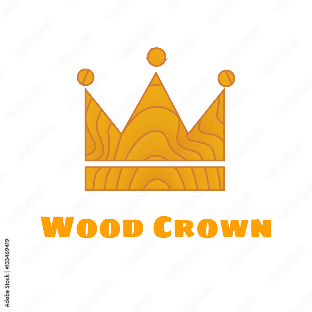 Wooden texture crown Wooden texture crown
