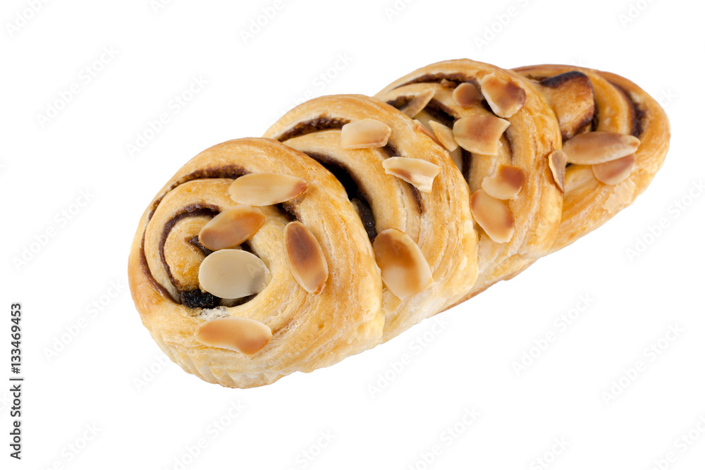Fototapeta premium Chocolate and almond brioche buns.