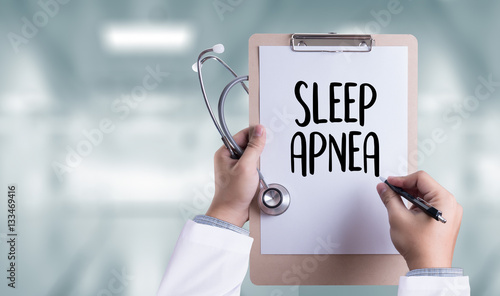 sleep apnea using CPAP , machine SLEEP APNEA  , Diagnosis Sleep photo