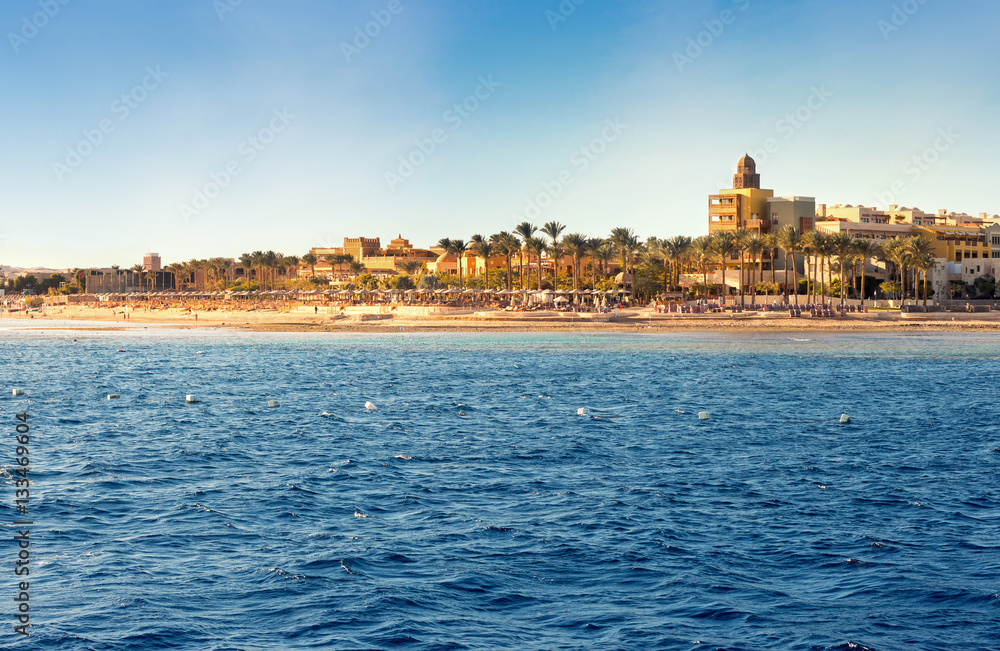 Coast of Hurghada on a sunny day Coast of Hurghada on a sunny day